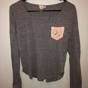 Grey LA Hearts long sleeve